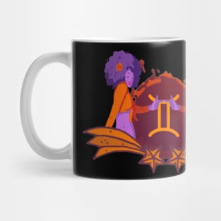 Virgo zodiac sign purple violet red Mug